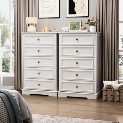 Goode 27.5'' W 5 - Drawer Dresser (Set Of 2)