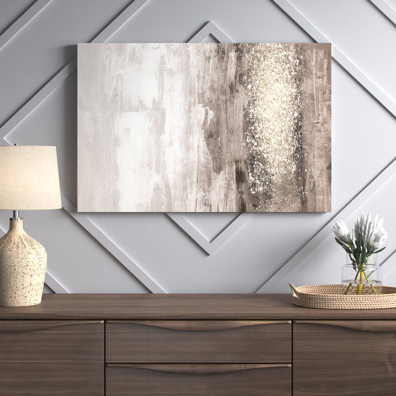 Glitter Rain I by Jennifer Goldberger - Wrapped Canvas Painting, 101.6 cm H x 66.04 cm W x 1.91 cm D