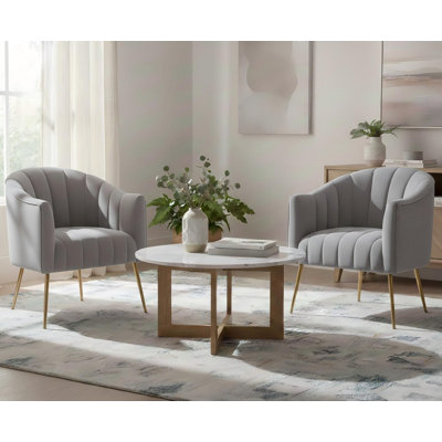 Murrow Velvet Accent Chair