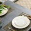 Contemporary Rectangular Dining Table, Spacious Tabletop with Metal Legs for Dining Room & Living Room, Dark Grey Finish