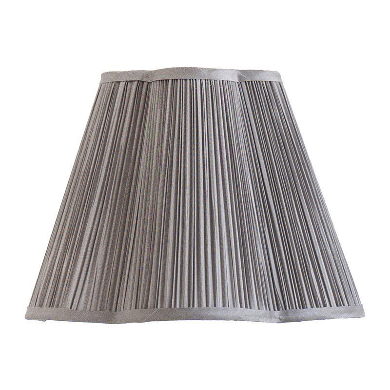 Silk Bell Pendant Shade ( Slip-On ), 25cm H x 35.5cm W x 35.5cm D, Dark Grey