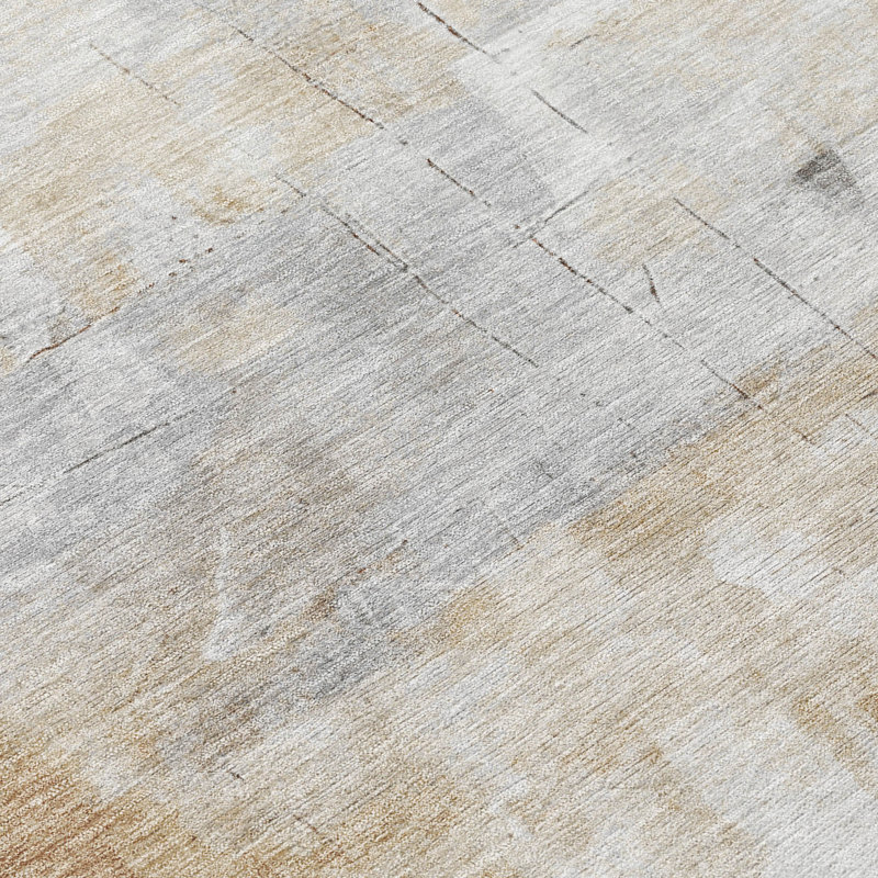 Elanor Brown Washable Indoor-Outdoor Rug - , 9' x 12'
