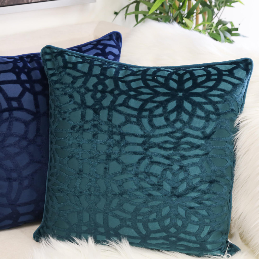  Velvet Damask 20" Throw Pillow Homey Cozy 