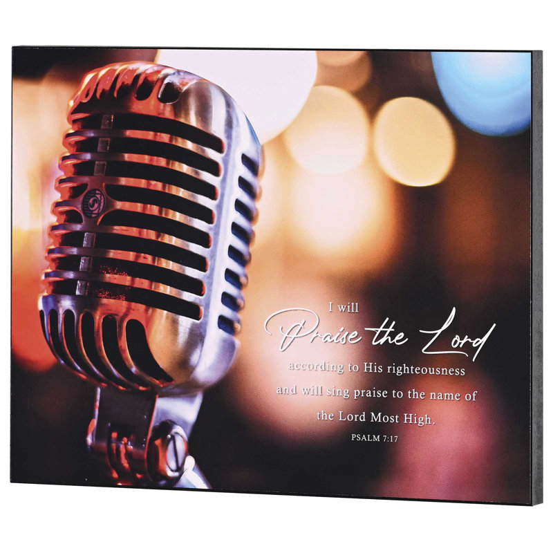 Wall Plaque I Will Praise The Lord 14x11