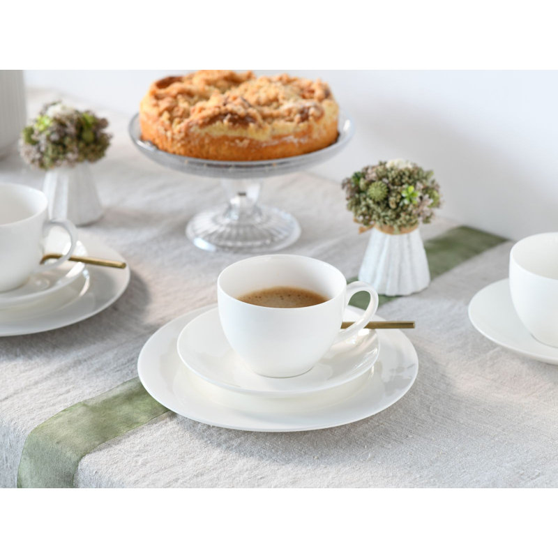 18-Piece Crockery Set Fleur Made Of Porcelain For 6 People