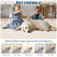 Tapis Toile de Jouy lavable à la machine – Tapis à motif champêtre français, ultra doux, antidérapant et ne peluche pas-893397320-893397330