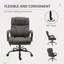 Grand et grand fauteuil de bureau 500Lbs avec siège large, fauteuil de direction ergonomique avec hauteur réglable, roues pivotantes
