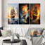«Pirate Boat Raid To The Tresor», 3 pièces sur toile-1366629502-1366629491
