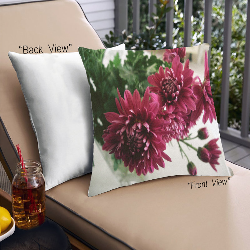 Coussin Plants Flower 66, Microsuède