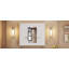 Armoire de salle de bain avec miroir, armoire à pharmacie murale avec 4 tablettes, armoire de rangement avec miroir