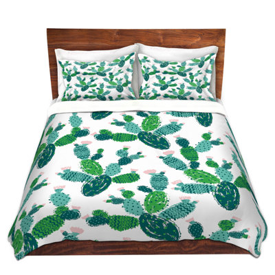 Housse de couette Metka Hiti Cactus Green