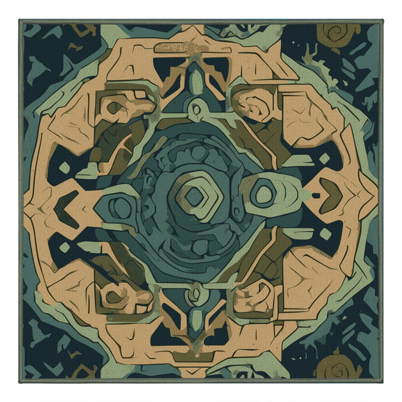 Master's Quest Rug, Square 8'