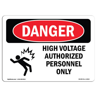 Enseigne autorisée haute tension