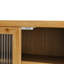 Armoire murale rétro à double porte avec profondeur de 24,8 po, rangement à trois niveaux et porte-serviettes, pour salle de bain, cuisine, salle à manger, verre en bois massif, tablettes amovibles en verre