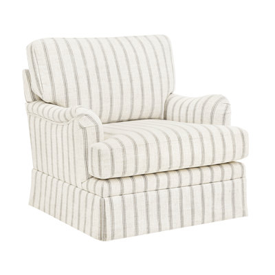 Madelina 32.7" W Swivel Armchair with Round Arms
