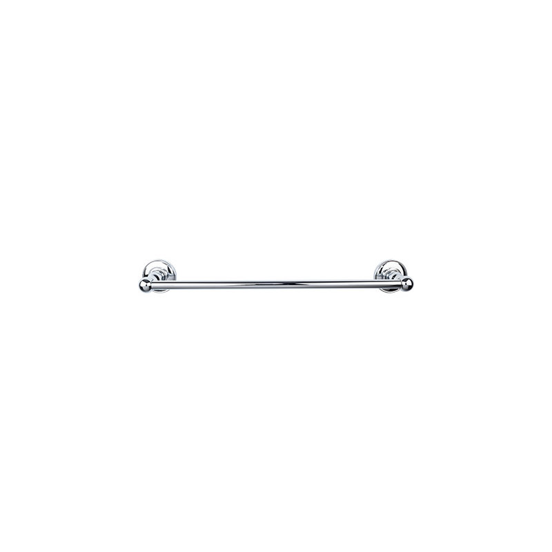 Edwardian Bath Single 32 1/2" Wall Mounted  Towel Bar, Polished Chrome