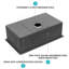 Évier de cuisine encastrable 32 po - 32 po x 19 po x 10 po - Évier de cuisine noir encastrable noir de calibre 16 - Évier de cuisine à cuve simple de profondeur 10 pouces