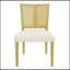 Ensemble de 2 chaises de salle à manger en rotin sans accoudoirs, alliant style Mid-Century et confort moderne pour un repas élégant-769551636