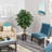 57'' Faux Sakaki Tree in Metal Planter