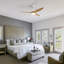 Kemp 56" 3-Solid Wood Blade Modern Propeller Ceiling Fan with Remote Control and LED Light Kit-686863253