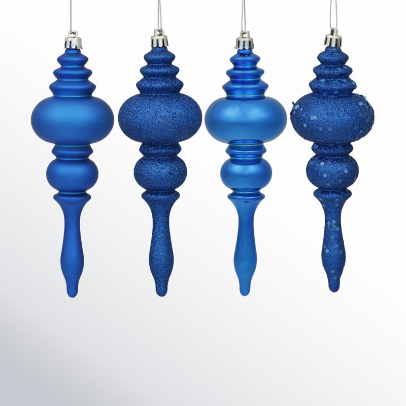 Ornement faîteau 7 po, paquet de 8, Lavish Blue