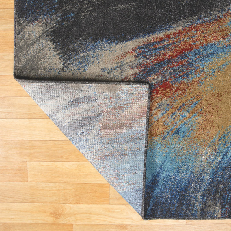 Lagos Abstract Indoor Rug, Rectangle 5' x 7'
