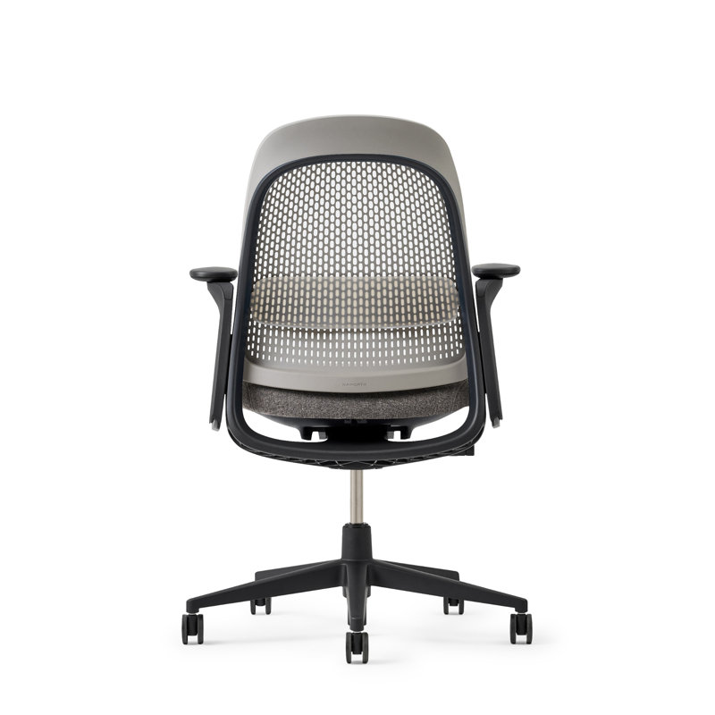 Haworth Breck Office Chair, Stone, Black