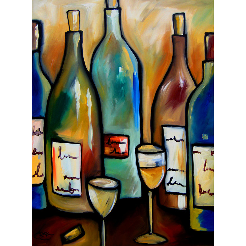 Assortiment de spiritueux - impression sur toile tendue, H 24 po x l 18 po x P 1,5 po