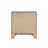 Ruggera 23" Wide Farmhouse 2-Drawer Nightstand in Gray with Dovetailed Drawers