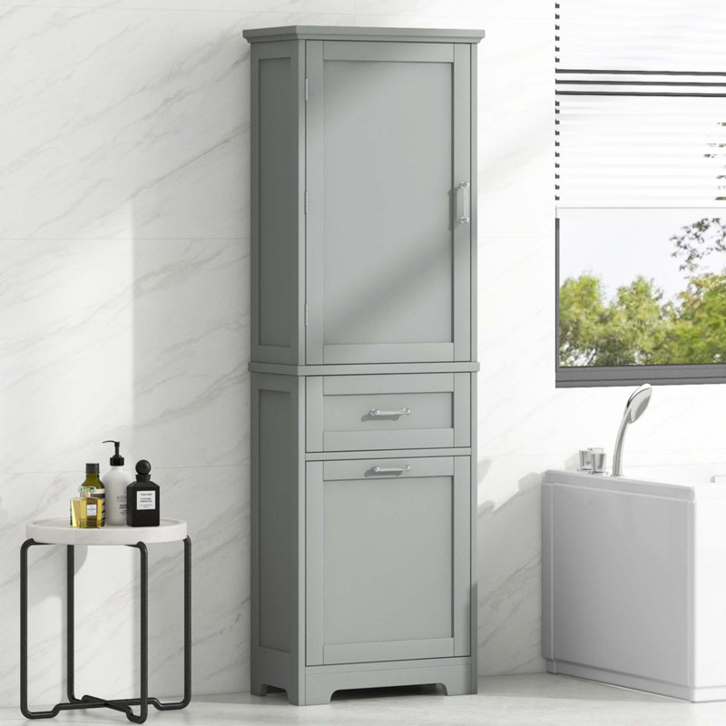 Rangement pour salle de bain Medra, Gris