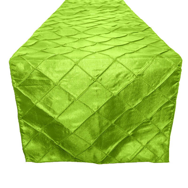 Chemin de table de couleur unie, 108 po x 12 po, Vert lime