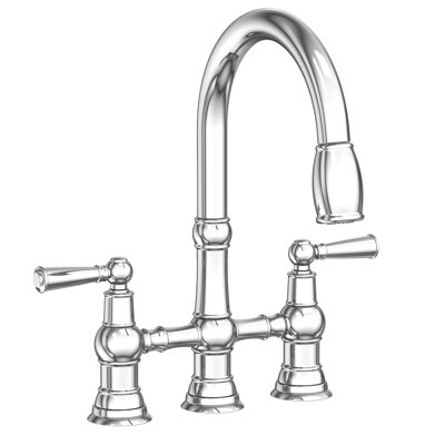 Jacobean Pull Down Kitchen Bridge Faucet