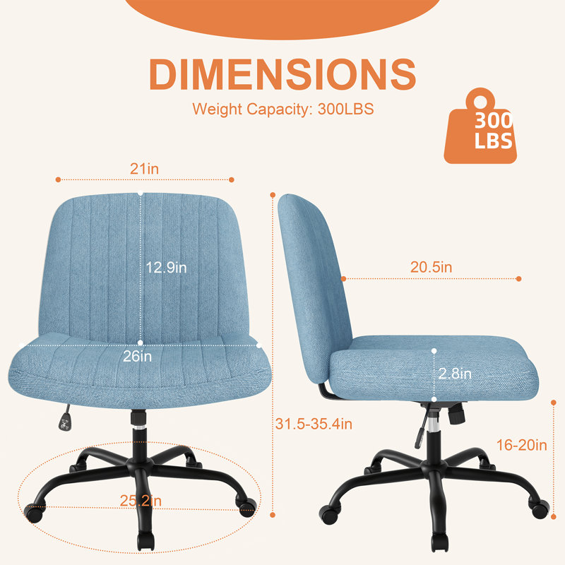 Fauteuil de coiffeuse moderne à structure croisée avec siège rembourré - Tabouret de maquillage, Bleu