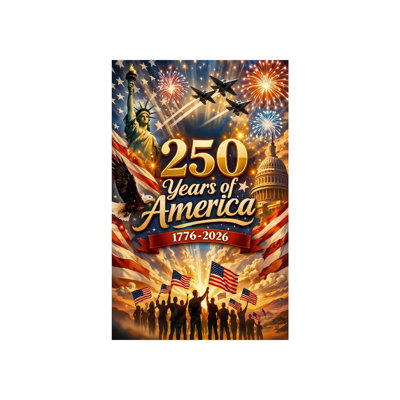 250 Years Liberty Eagle Double Sided Garden Flag, 12" X 18" for Independence Day