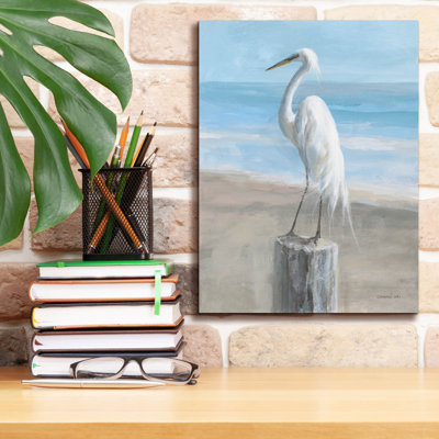 «Egret By The Sea» par Danhui Nai, art mural sur toile