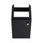 Meuble-lavabo compact, 12 po x 12 po x 24,1 po, fixation murale, châtaignier noir, petite armoire à rayures
