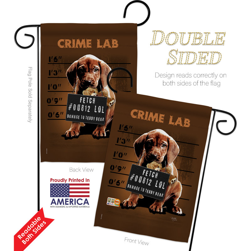 Patriotic Pets Double-Sided Polyester Garden Flag Set