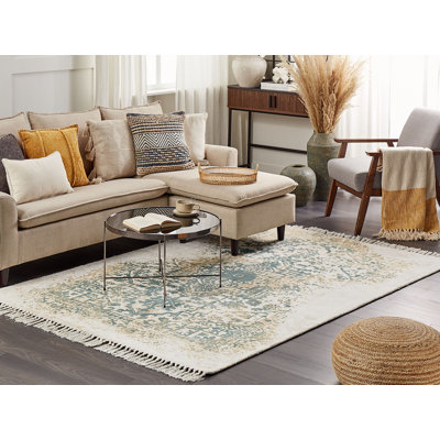 Ascenza Rectangle Oriental Viscose Hand Woven Area Rug