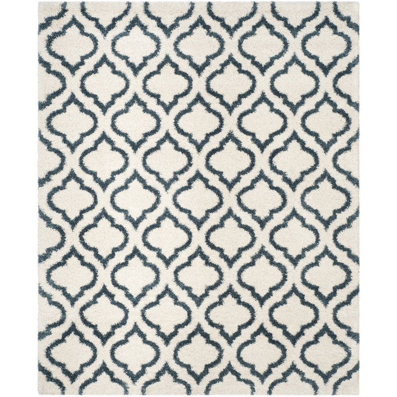 Darrold Hudson Shag Performance Geometric Rug, Rectangle 6' x 9'