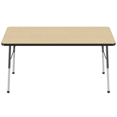 Rectangle T-Mold Adjustable Height Activity Table