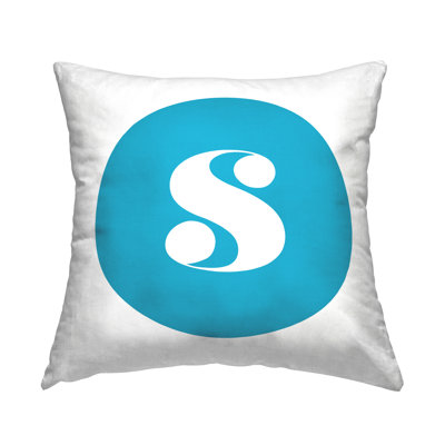 Coussin Blue Initial