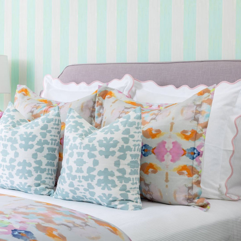 Chintz Mist 22x22 Throw Pillow