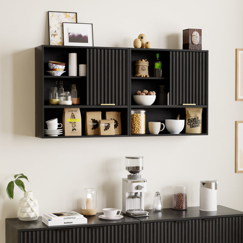 Zydi Bathroom Storage （Set of 2）, Black