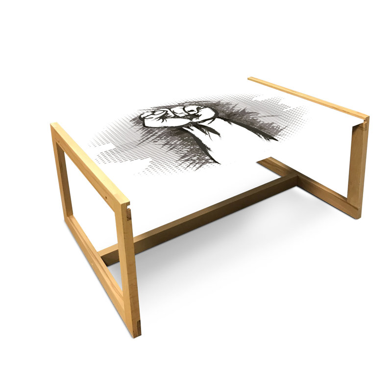 Table basse East Charcoal East Urban Home, H 24,4 po x L 35,83 po x P 15,75 po