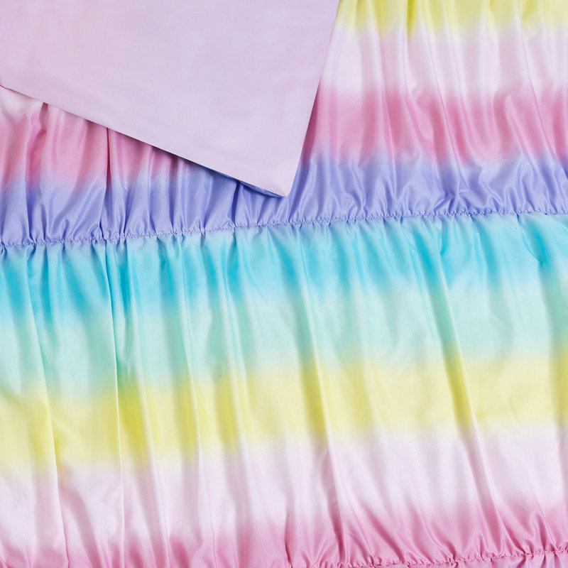 Twin Pink Ombre Microfiber Reversible Comforter Set