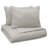 Vue Elements Larking Solid Seersucker 3 Piece 100% Cotton Duvet Set -412190744-412190746