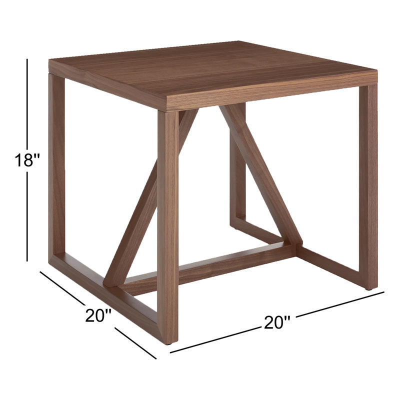 Strut End Table, Walnut