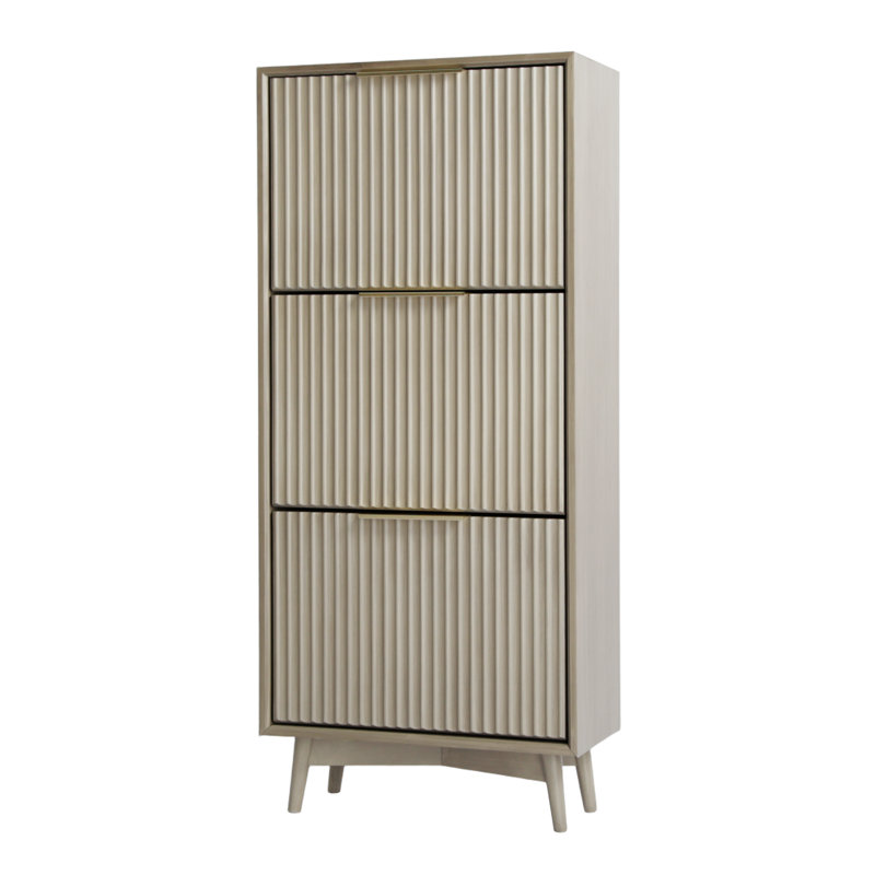 12 Pair Shoe Rack, Grey