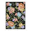 Tapis noir à motif floral moderne Liam-2073919785