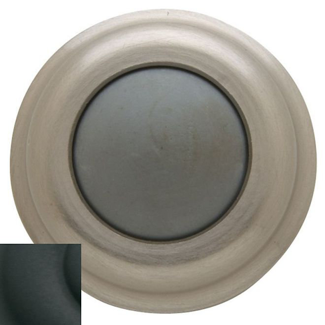Brass Wall/Handle Bumper, Satin Black